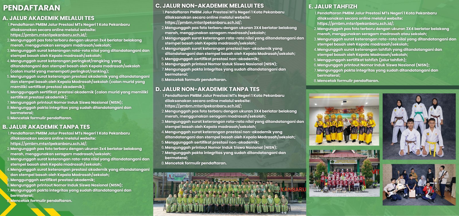 Brosur PMBM MTsN 1 Kota Pekanbaru 2026 - 2